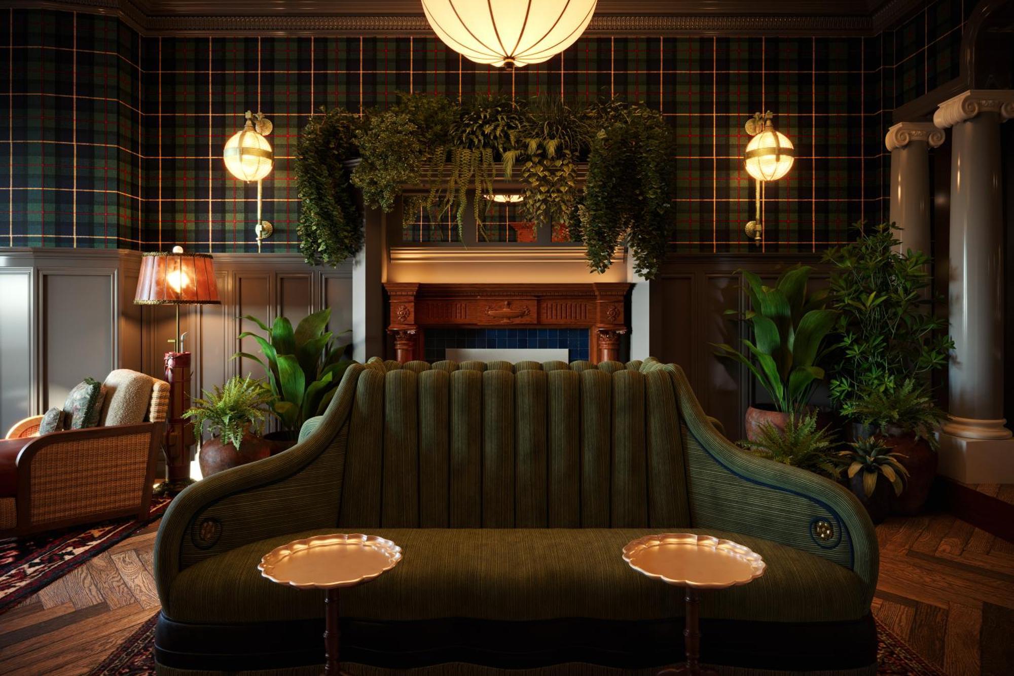 Portrush Adelphi Hotel Buitenkant foto The interior of the Green Room