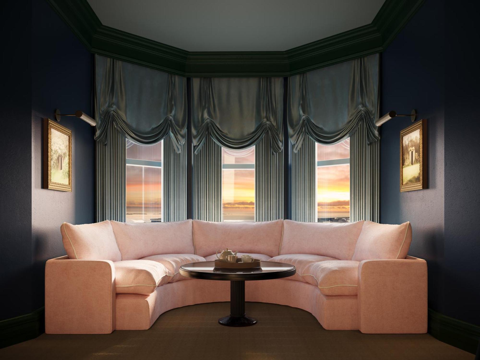 Portrush Adelphi Hotel Buitenkant foto A 3D rendering of a room